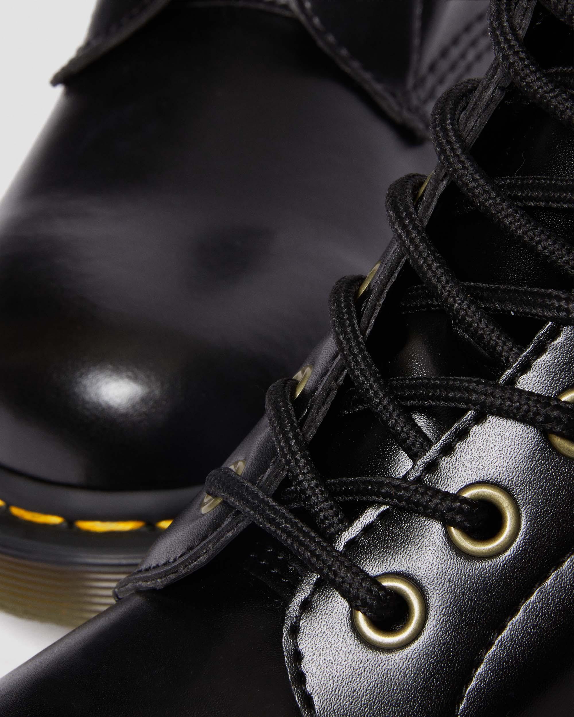 Vegan 1460 Faux Fur Lined Lace Up Boots