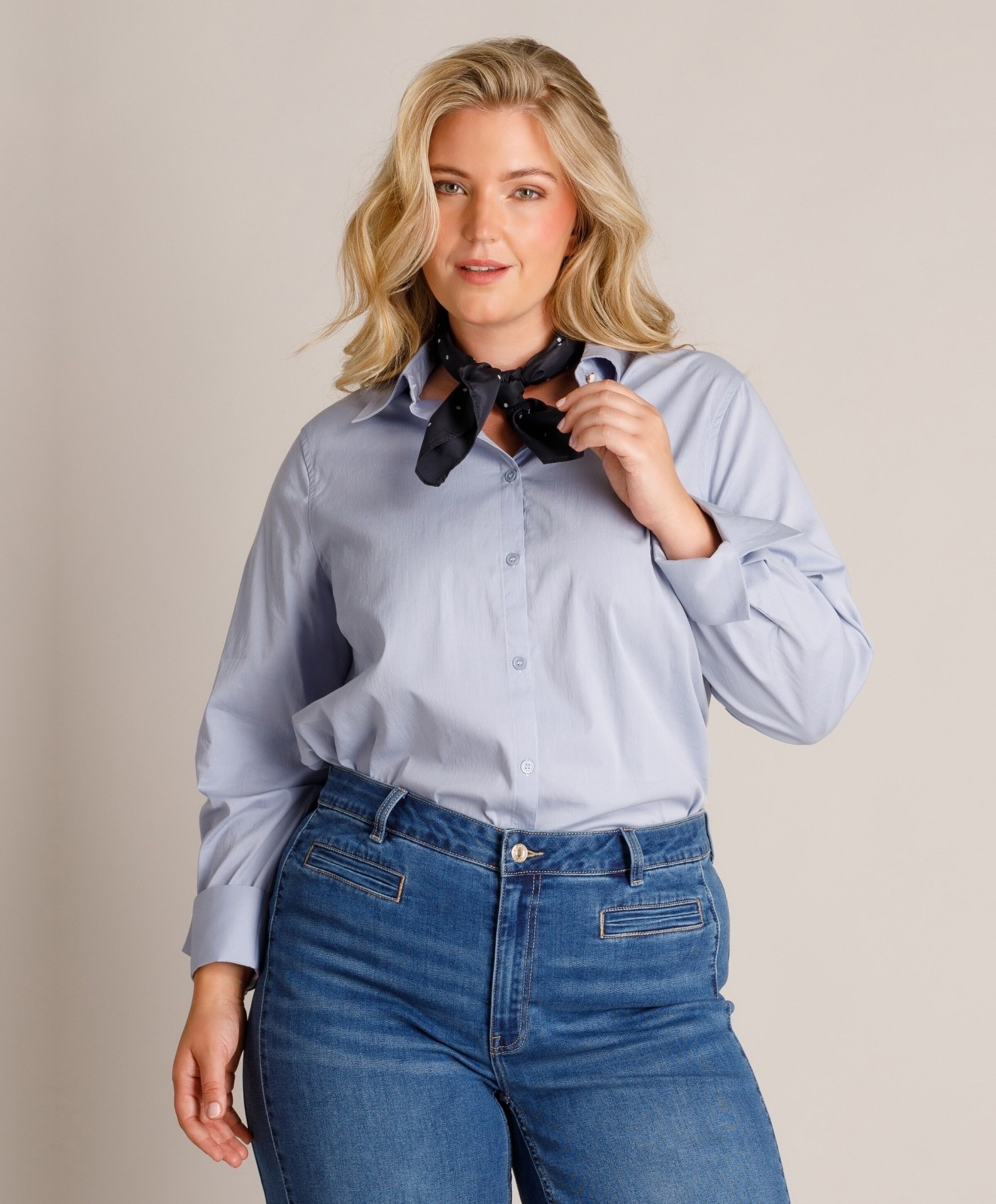 Yest Curve Dames blouse blauw