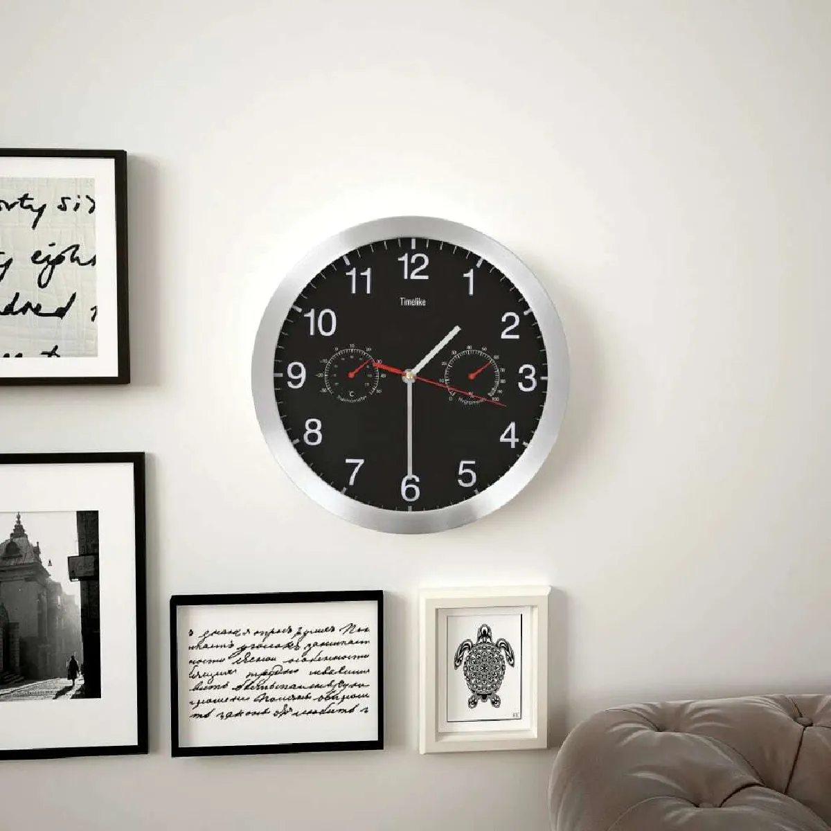 Decoshop26 Horloge Hygromètre