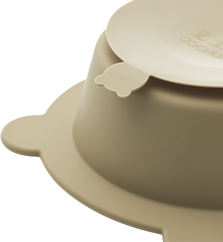 Liewood Peony suction bowl 2-pack Sandy / oat mix