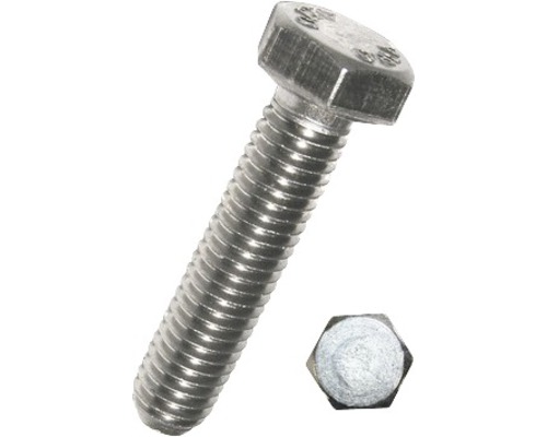 Zeskantschroef zonder schacht DIN 933 M16x35 mm, verzinkt, 50 stuks