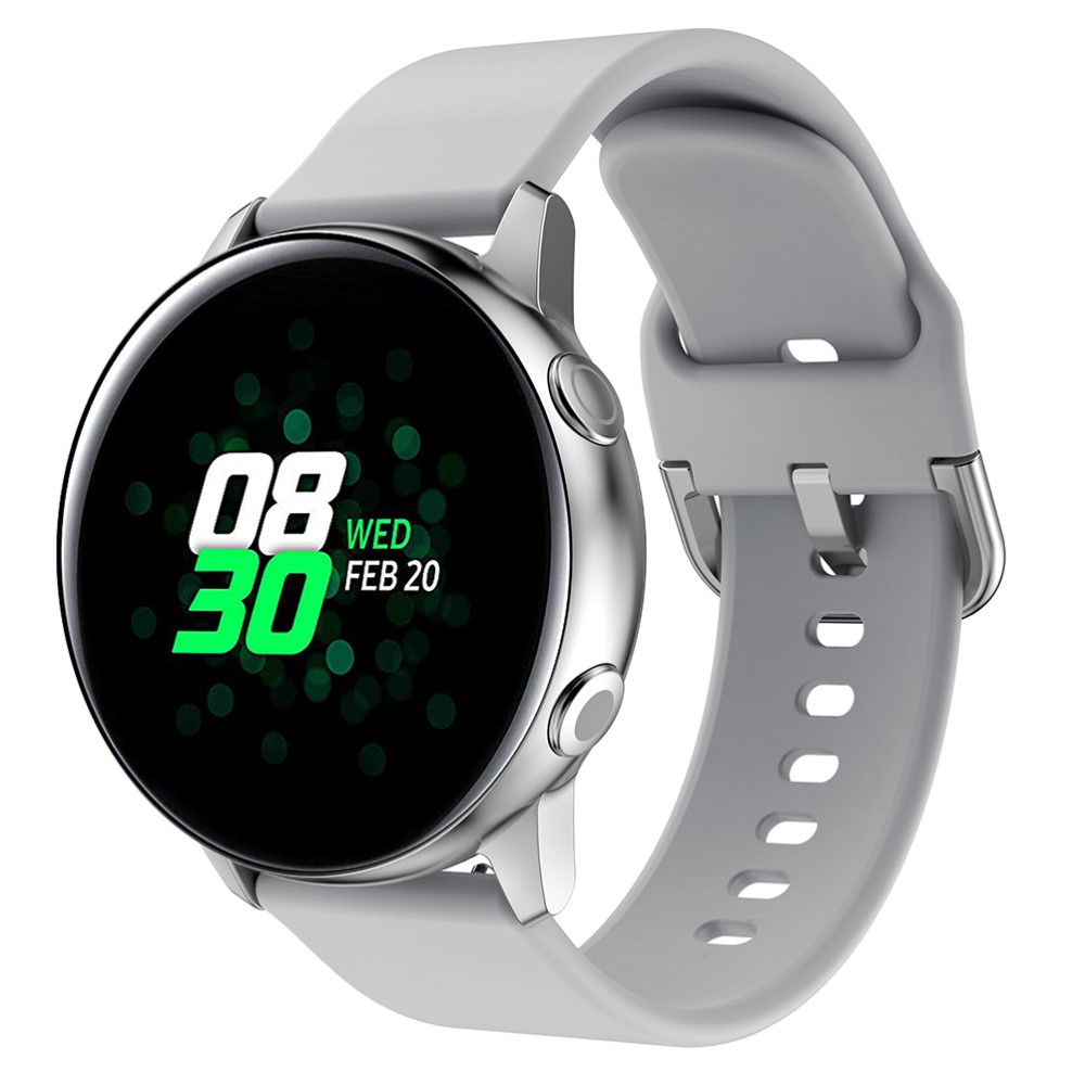 Samsung Galaxy Watch 7 (40mm) Silikon Sport Armband mit Dornschliesse (Gelenkumfang: 155-195mm) - Grau