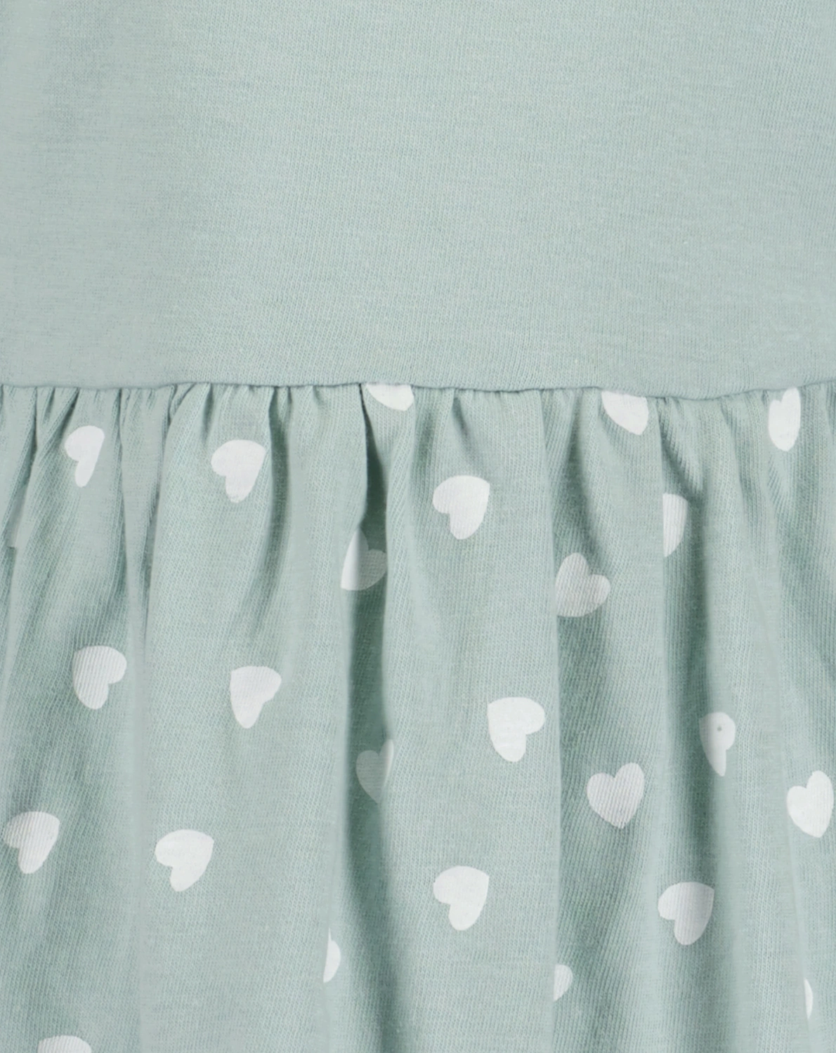 Kurzarm-Kleid LITTLE HEARTS in gletscher