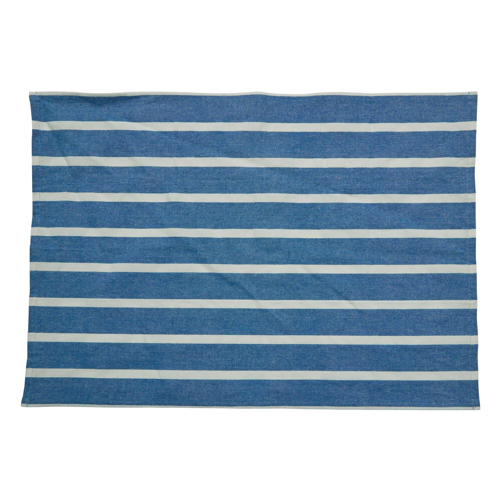 Bahne Interior  Stripe viskestykke bred, blå - 50x70 cm