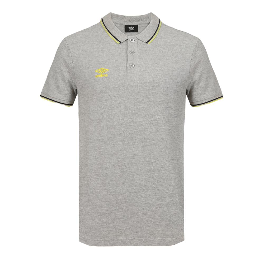 Umbro Polo Gris/Vert Homme Umbro Bas Net