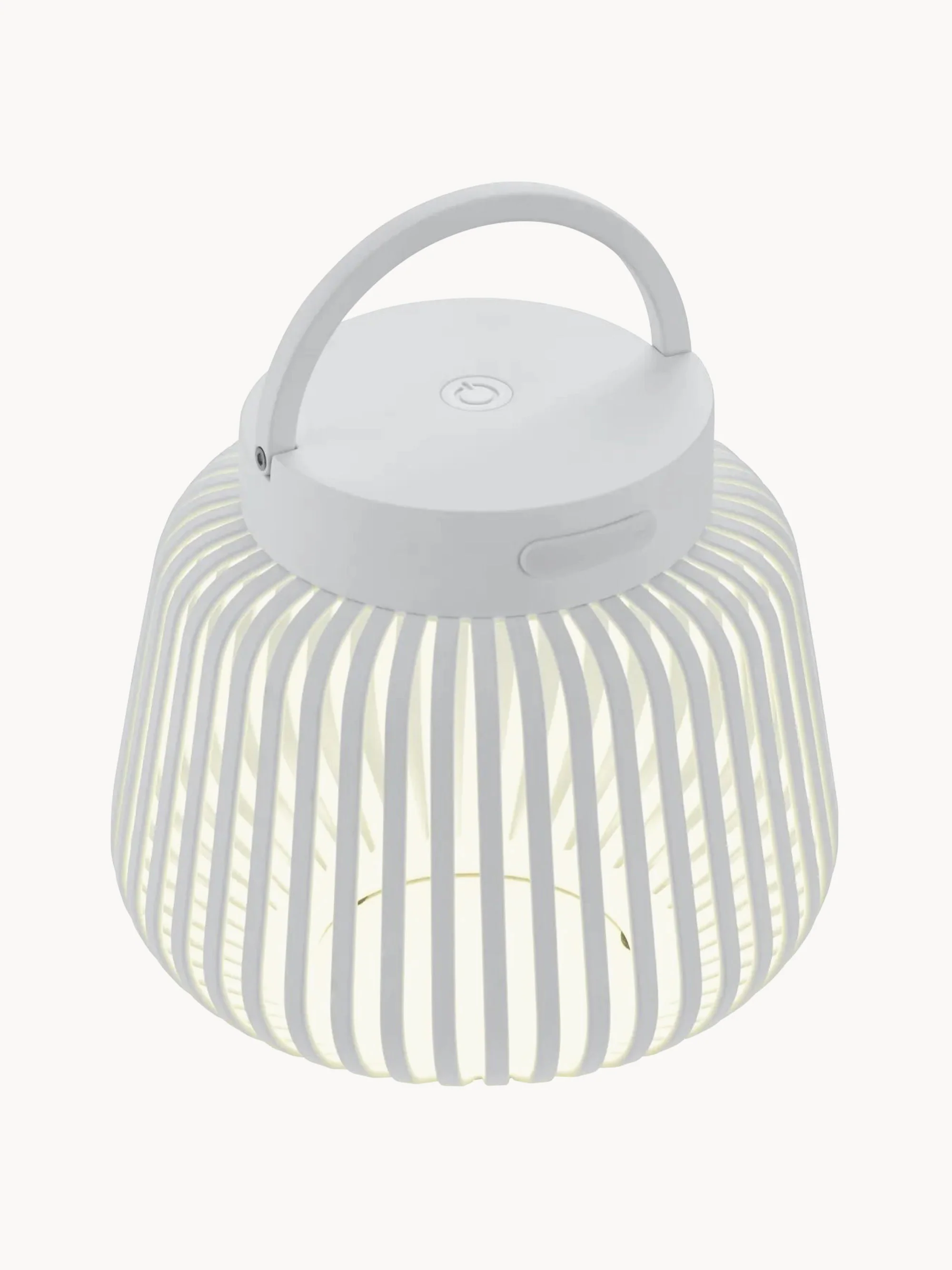 Draagbare outdoor LED-tafellamp Lito, H 12 cm