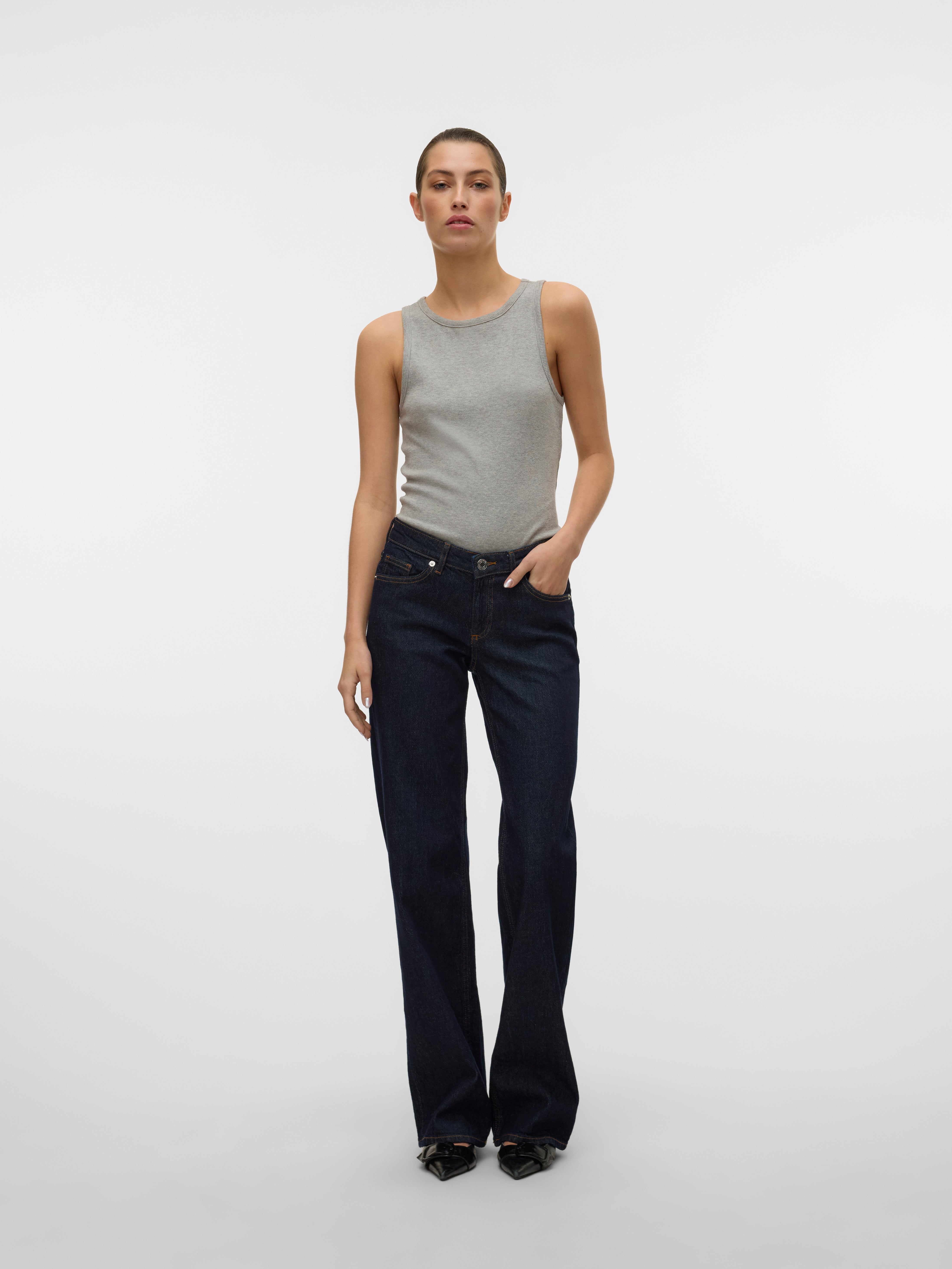 VMVANESSA Low rise Wide leg fit Jeans