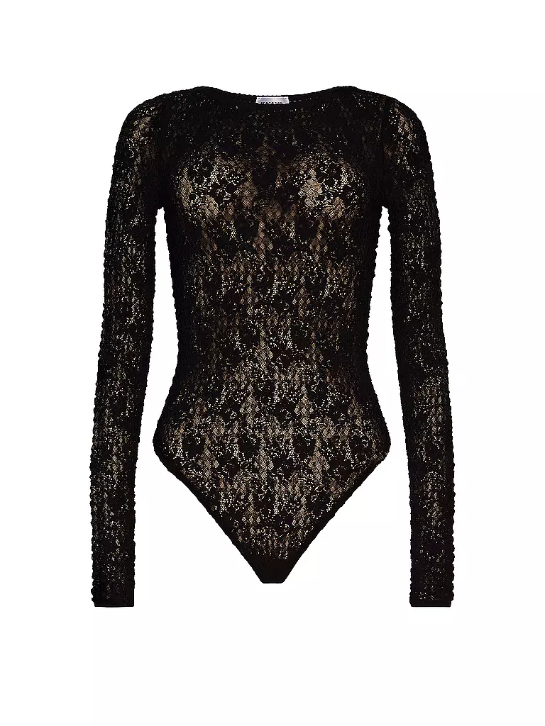 WOLFORD Body STRUCTURED LACE black  schwarz