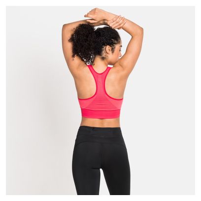 Brassière Odlo Seamless Medium Rose Femme