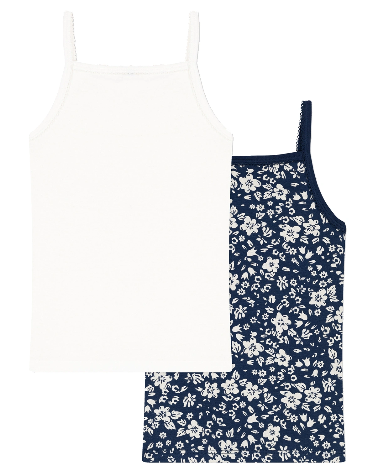 Unterhemd SUZETTE 2er Pack in blau/weiß