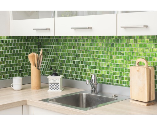 Glasmozaïek CM CF43 groen 28,6x31,8 cm