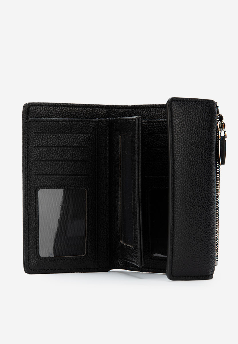 Portefeuille femme noir Delimia