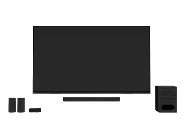 Sony HT-S60, 5.1 kanaler, 1000 W, DTS, DTS 96/24, DTS-ES, DTS-HD, DTS-HD Master Audio, DTS:X, Dolby Atmos, Dolby Digital, Dolby..., Nat, Stemme, Sort, LPCM, MPEG-2