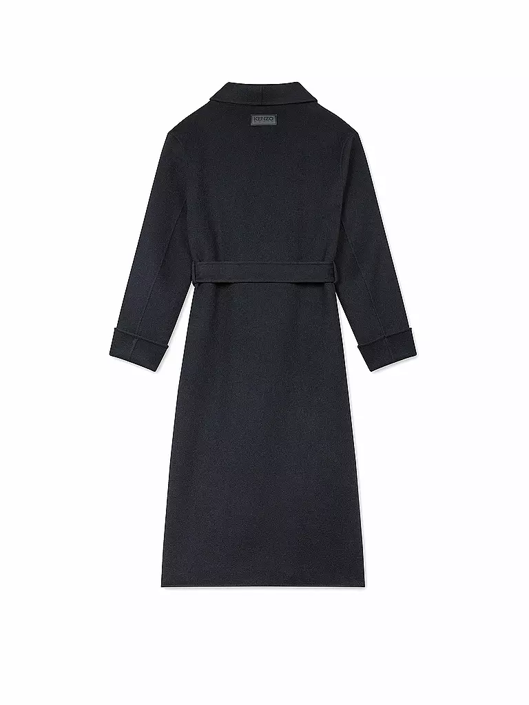 KENZO Wollmantel  schwarz