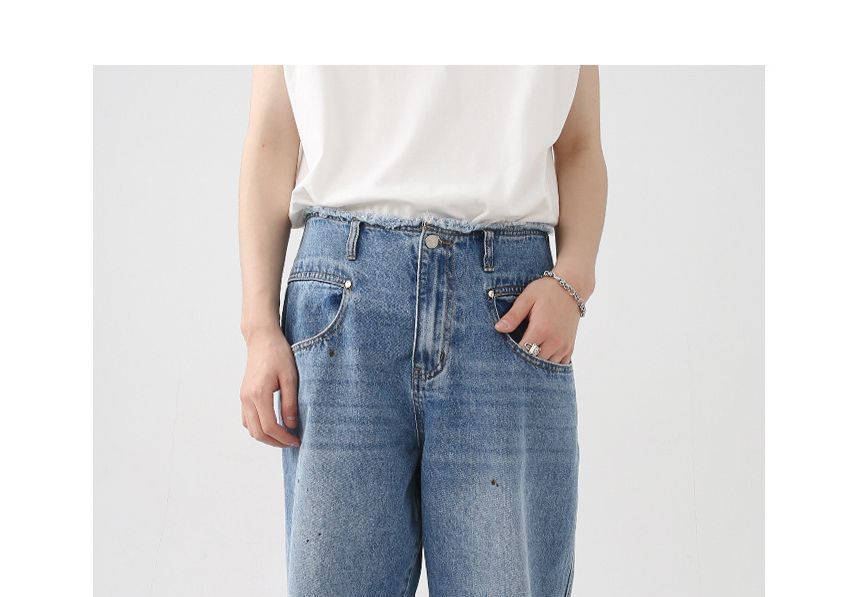 FAERIS - Mid Rise Wide Leg Jeans