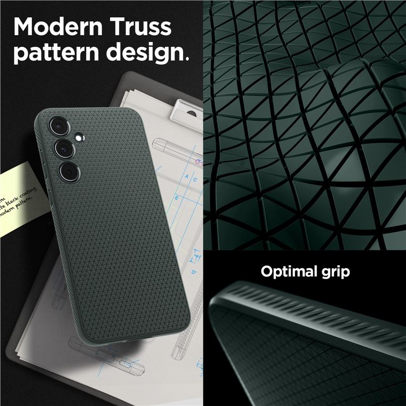 Samsung Galaxy A55 Liquid Air Case Gummi Hülle (ACS07527) - Abyss Green (Grün)