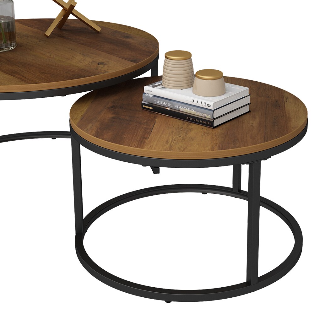 Vicco Couchtisch Montreal Holz Marmor-Optik 77 x 40 cm Wohnzimmertisch 2er-Set