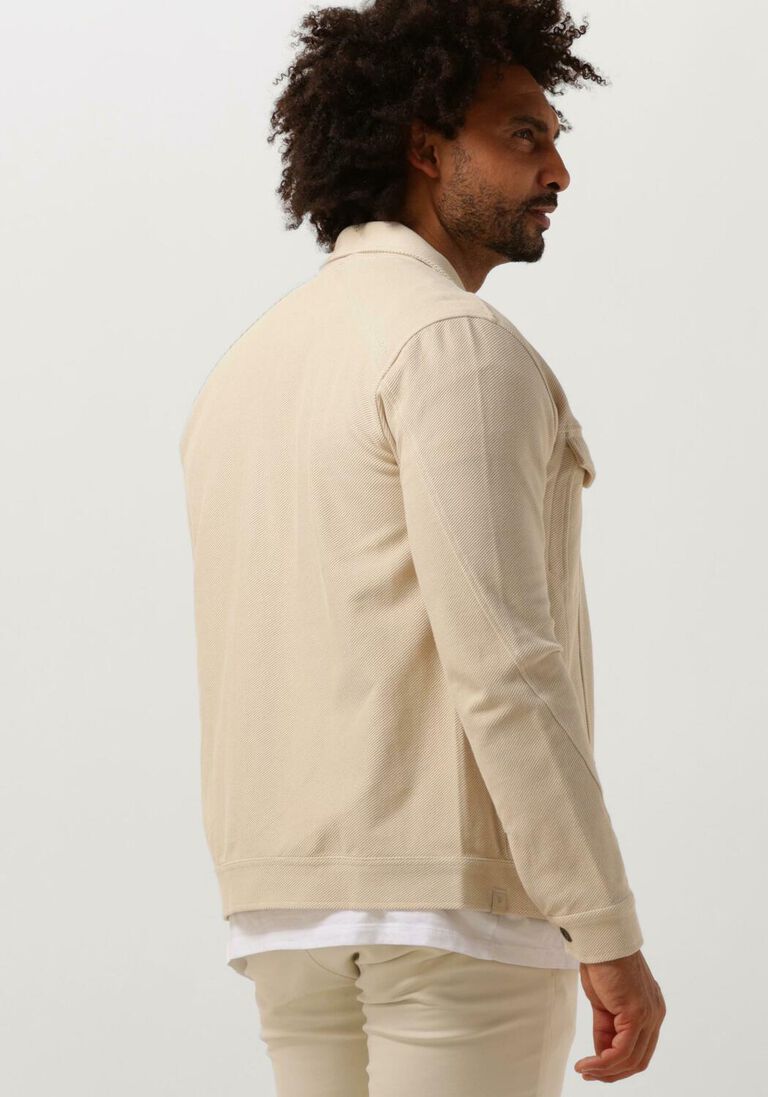 CAST IRON beige cast iron jack button jacket twill