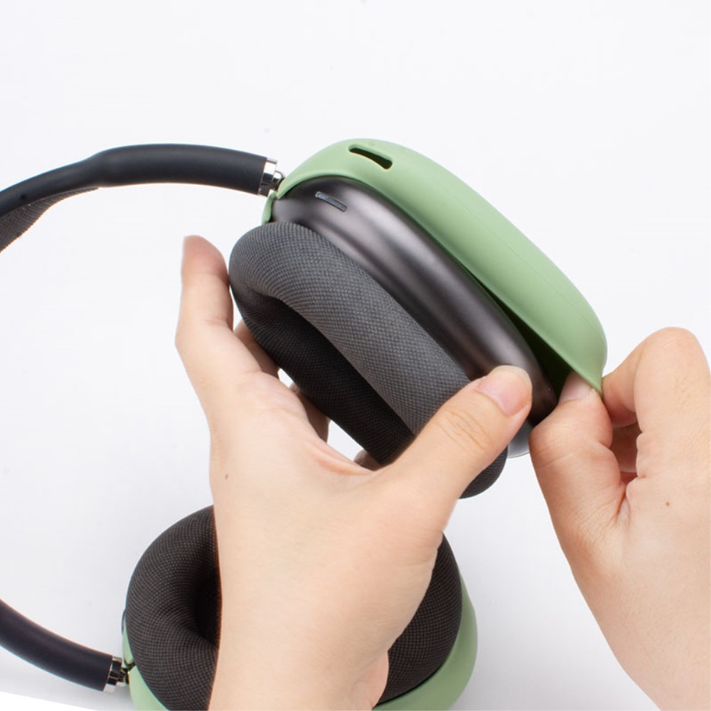 (6-tlg.Set) AirPods Max Silikon Hülle Schutz Abdeckung - Hellblau