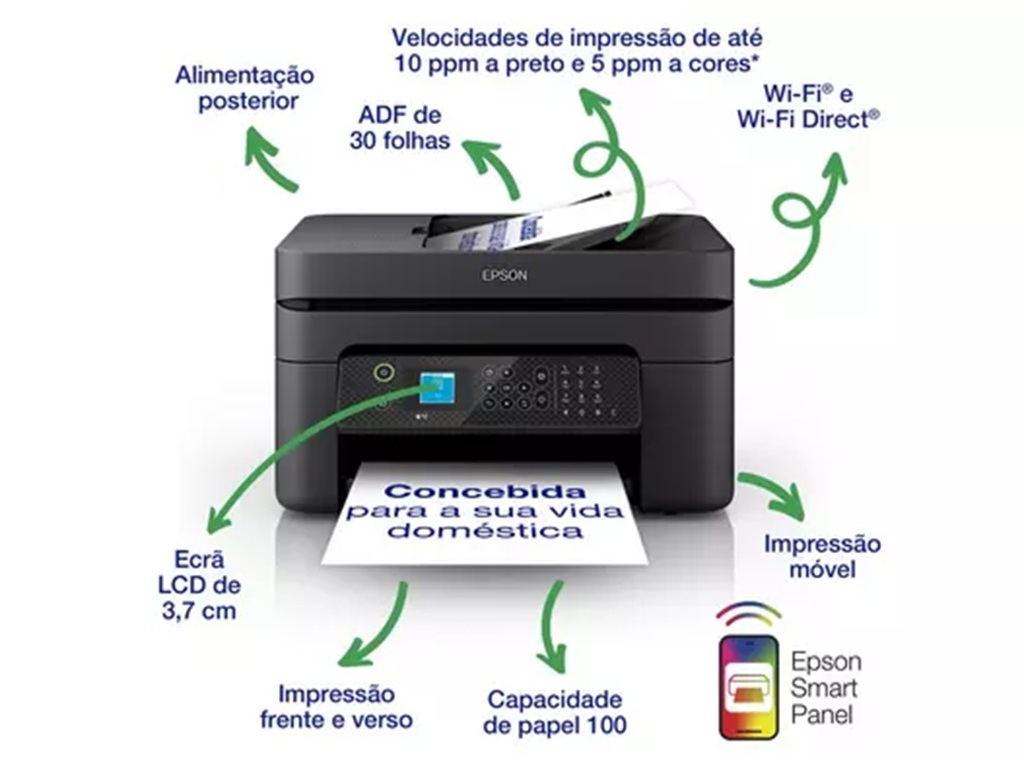 IMPRESSORA EPSON WF- 2930DWF MULTIFUNÇÕES