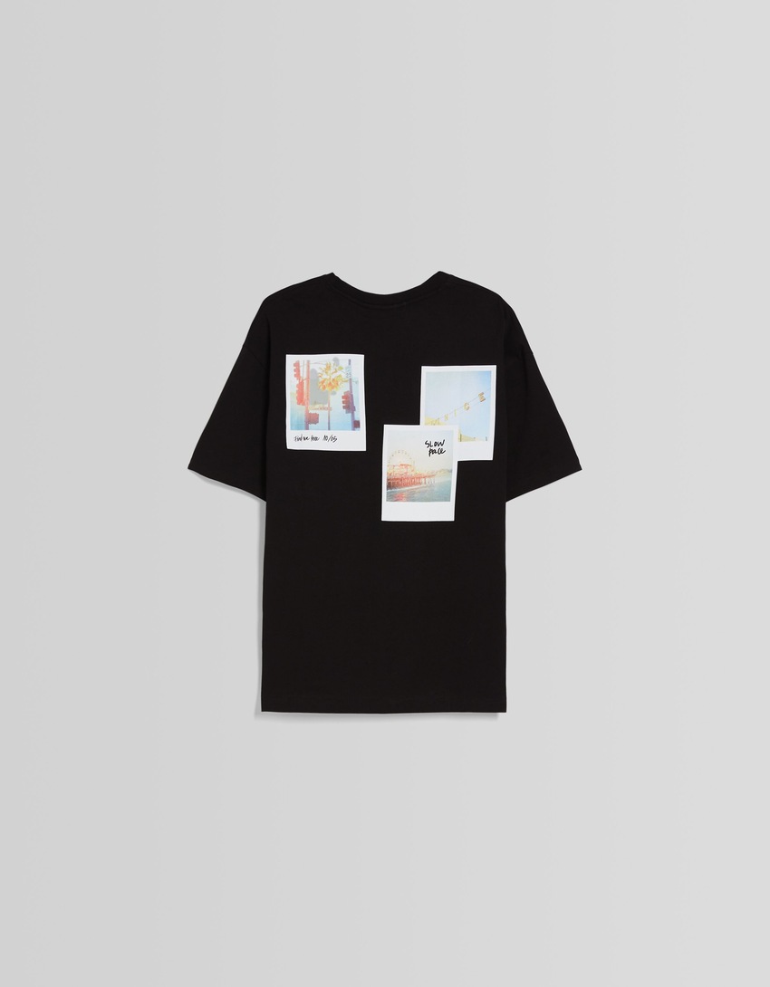 Camiseta de manga curta com estampa
