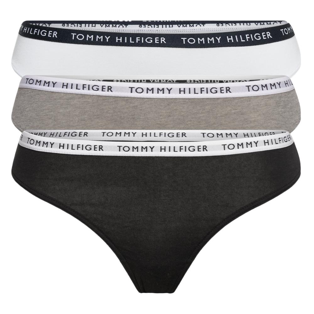 Tommy Hilfiger x3 Strings Gris/Blanc Femme Tommy Hilfiger UW0UW02829