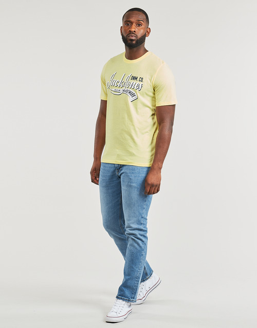 Jack & Jones - JJELOGO TEE SS O-NECK 2 COL SS24 SN - Jaune