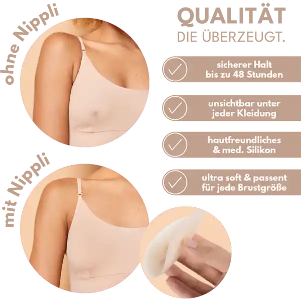Nippelcover Tanned mit Kleber