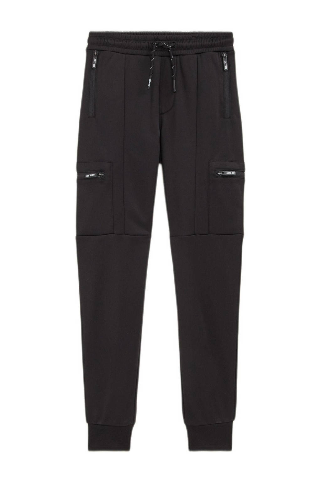 WE Fashion slim fit joggingbroek zwart