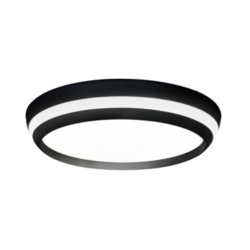 Lutec Connect slimme plafondlamp Cepa zwart Ø35cm 24W