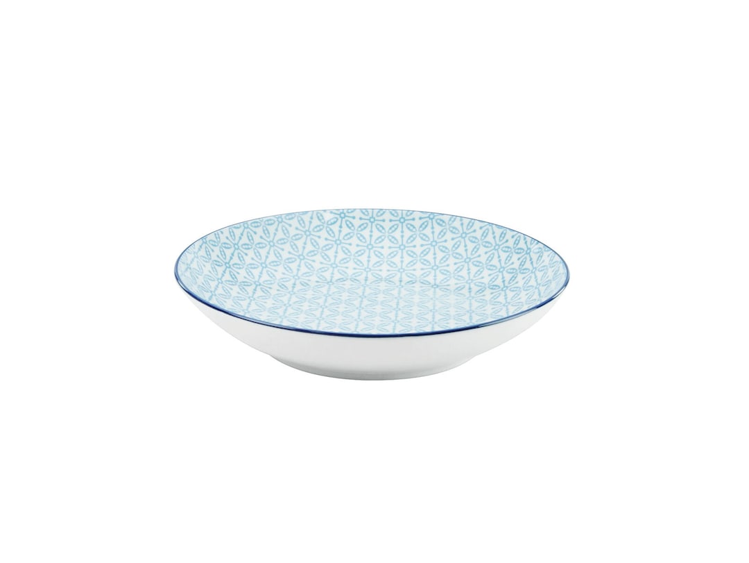 CreaTable Suppenteller MEDITERRAN 4er Set 21 cm blau