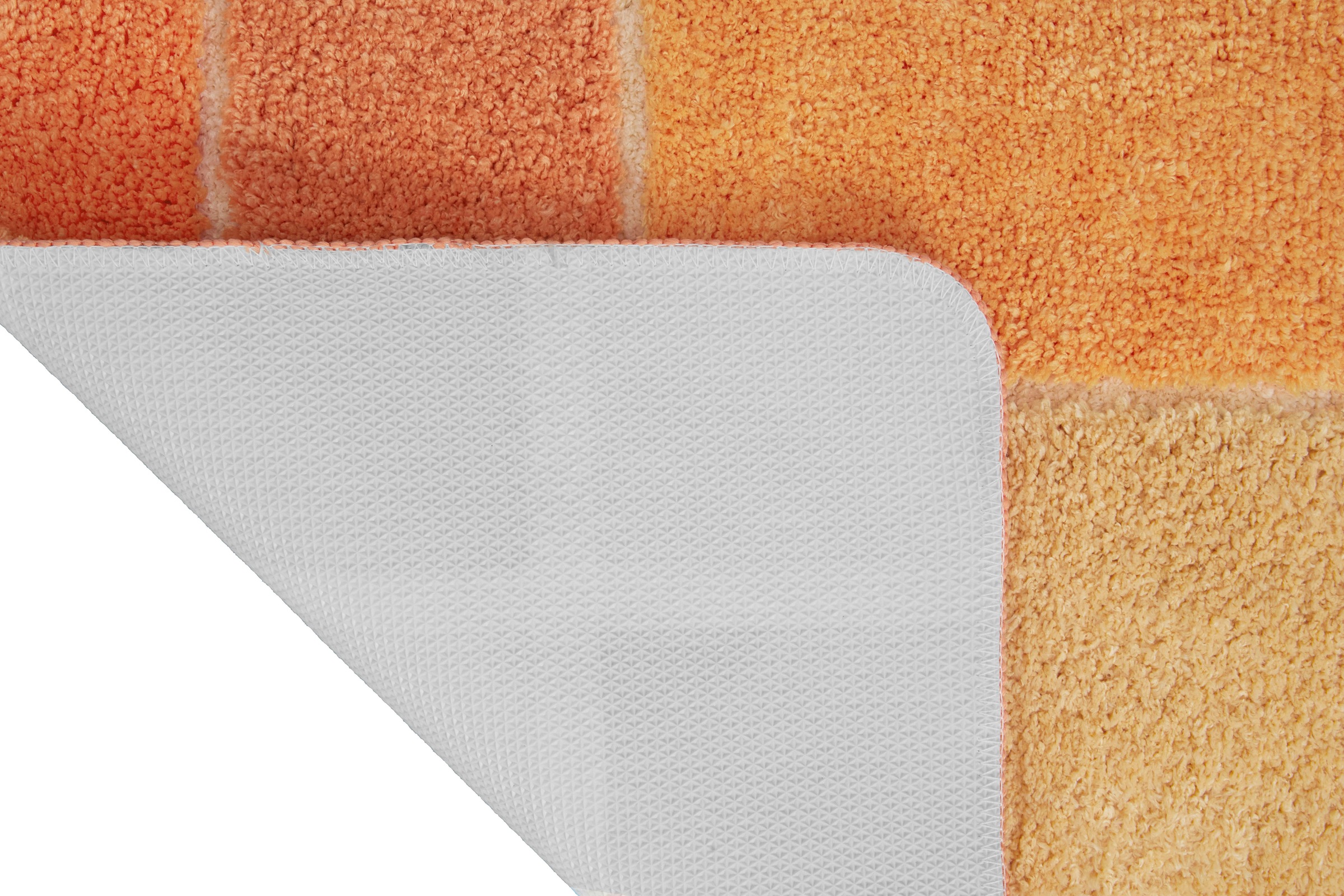 my home Badematte »Pia, Badvorleger, Badezimmer Teppich« Höhe 20 mm rutschhemmend beschichtet fussbodenheizungsgeeignet | schnell trocknend | strapazierfähig Badteppich, karierte Badematten, rechteckig, rund & als 3-tlg. Set