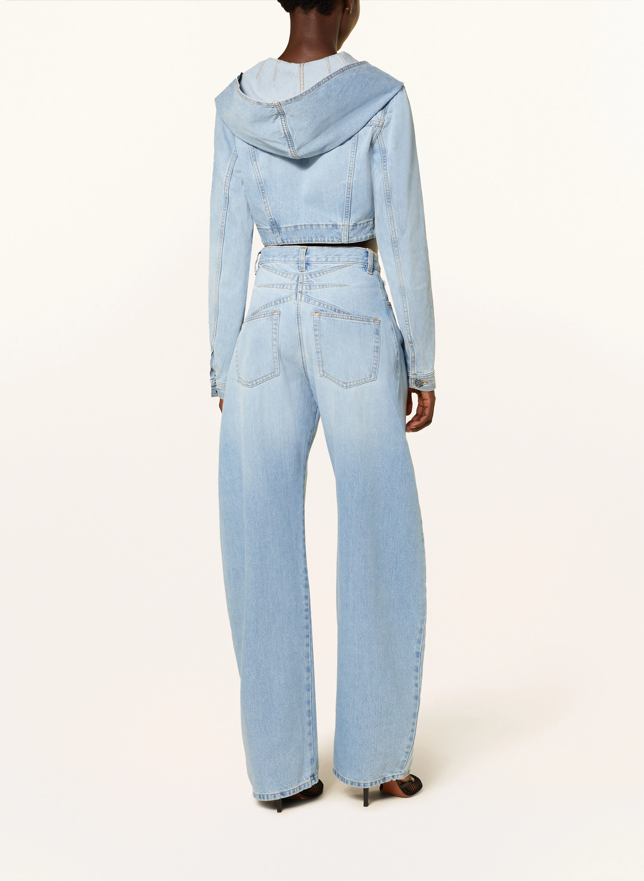 ALAÏA Cropped-Jeansjacke