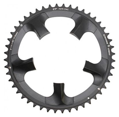 PLATEAU ROUTE 5BRA D.110 POUR SHIMANO ULTEGRA 6750  STRONGLIGHT 48DTS EXTERIEUR NOIR CT2  10V.