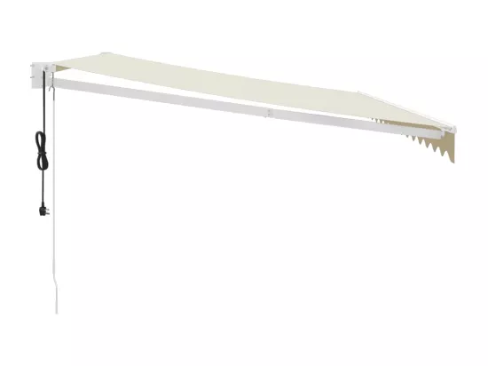 Auvent rétractable automatique crème 4x3