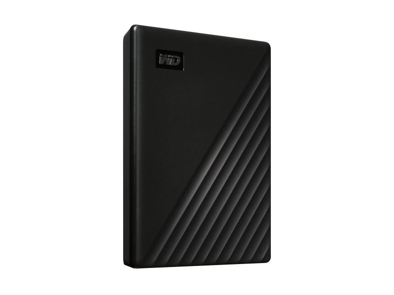 Western Digital Externe Festplatte My Passport 2 TB, Schwar Tragbare Festplatte mit Passwortschutz und automatischer Backup-Software