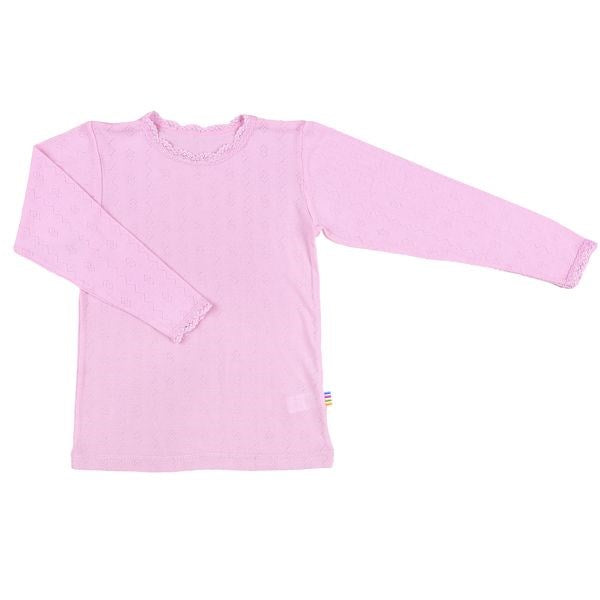 Uld/Silke Rosa Bluse - Joha → Luksusbaby.dk