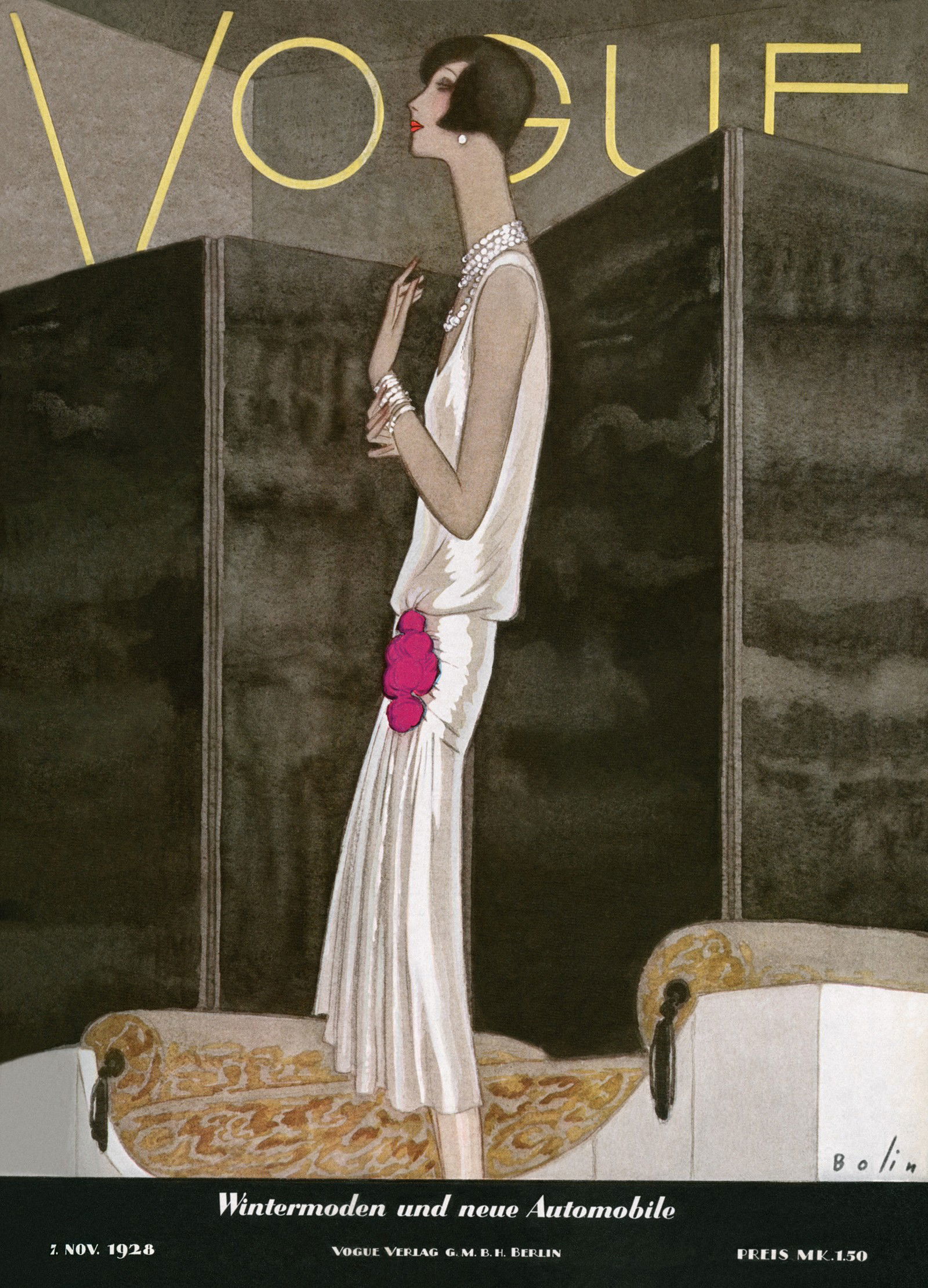 Cover, William Bolin II by German Vogue Collection - Limited Edition. Edition of: 100. Archive Stamp.