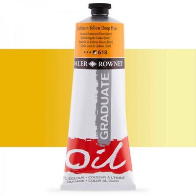 Daler-Rowney Graduate 618 - Peinture à huile - 38 ml - jaune cadium