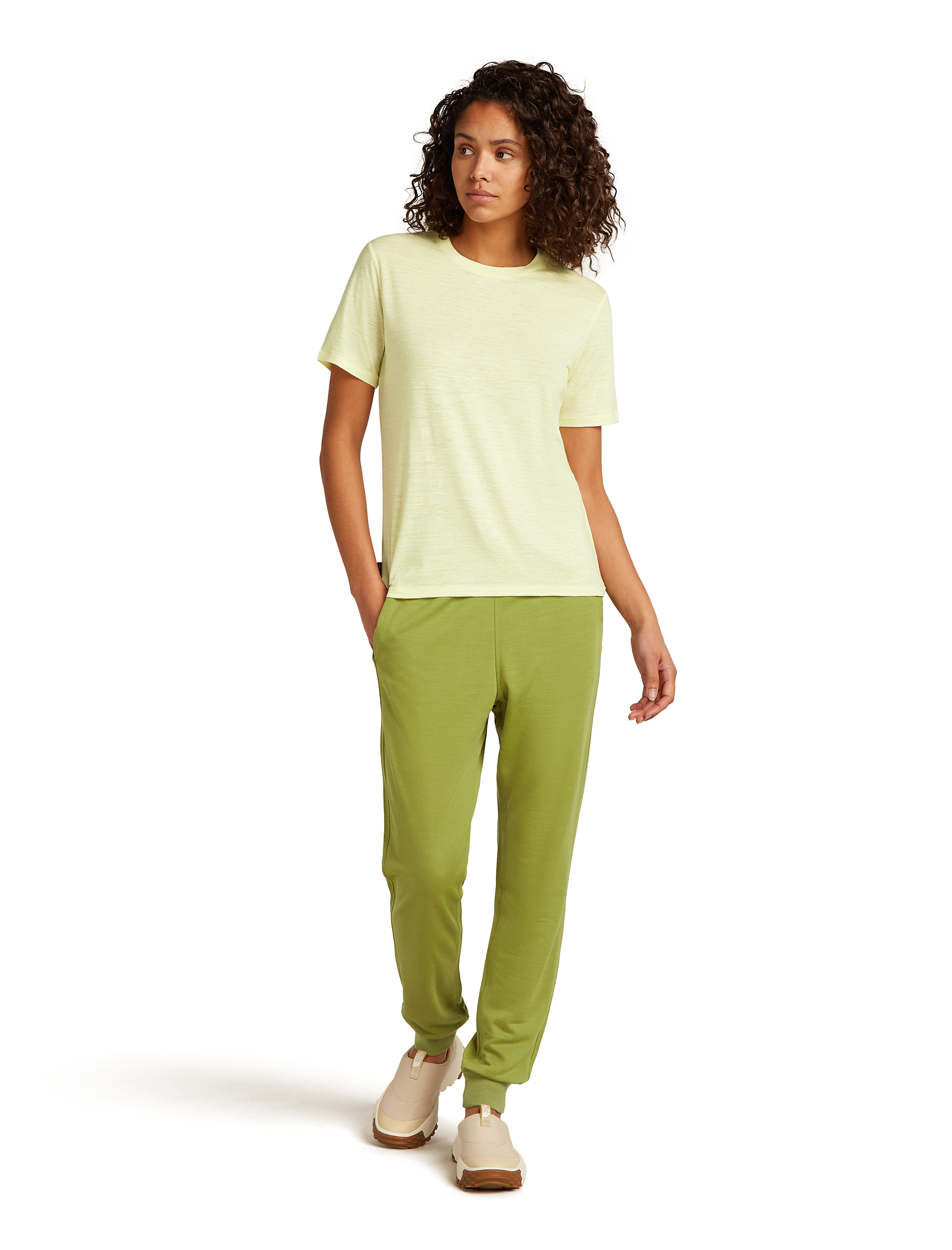 Wmns Merino Linen SS Tee Stripe