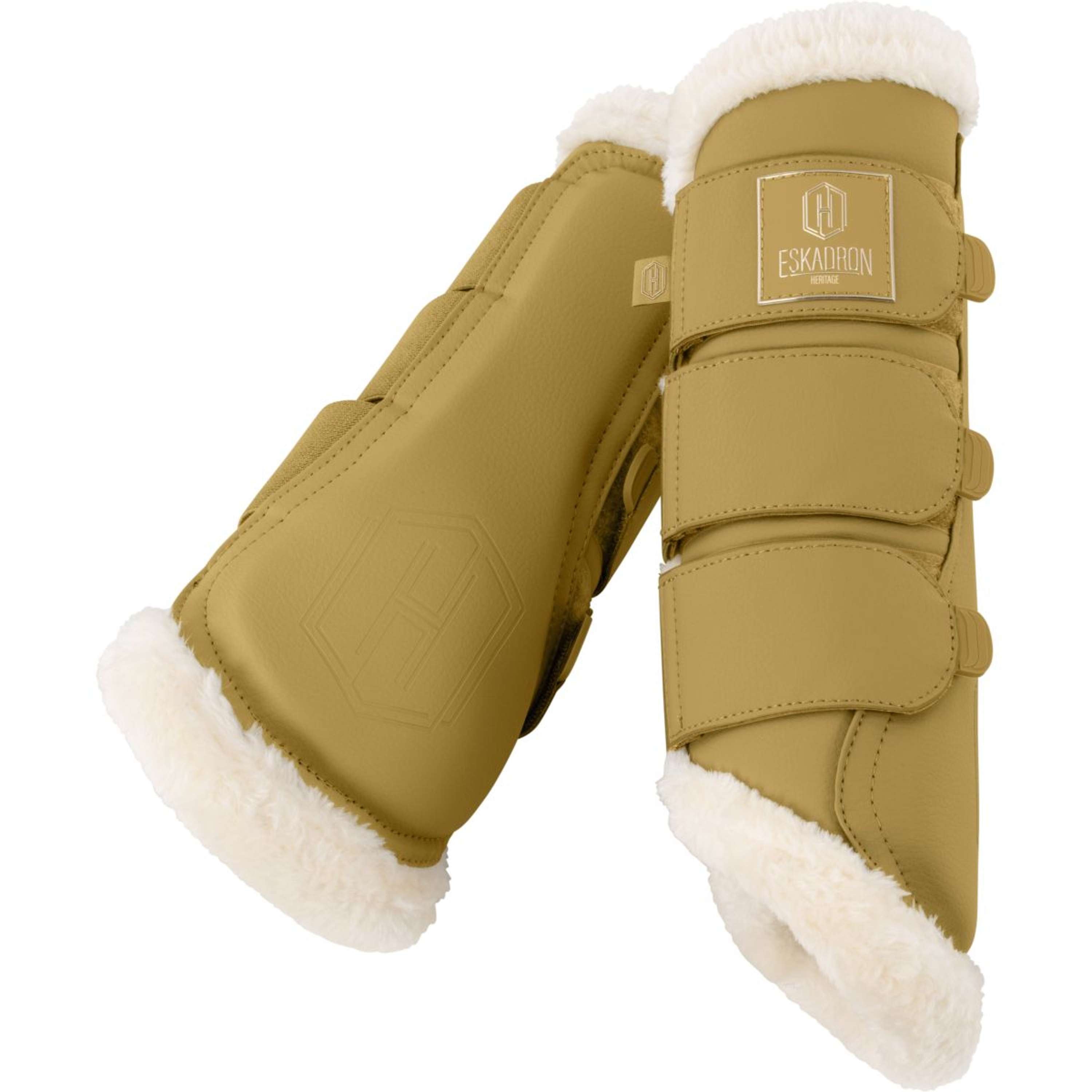 Eskadron Dressage Boots Heritage Faux Leather Faux Fur Cardamom