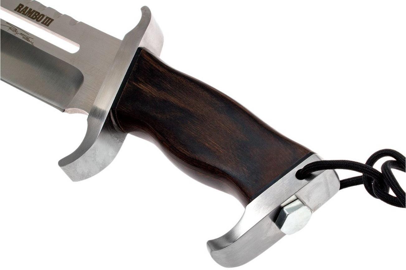 RAMBO knife Rambo 3 Signature Edition met houten handgreep, 9297