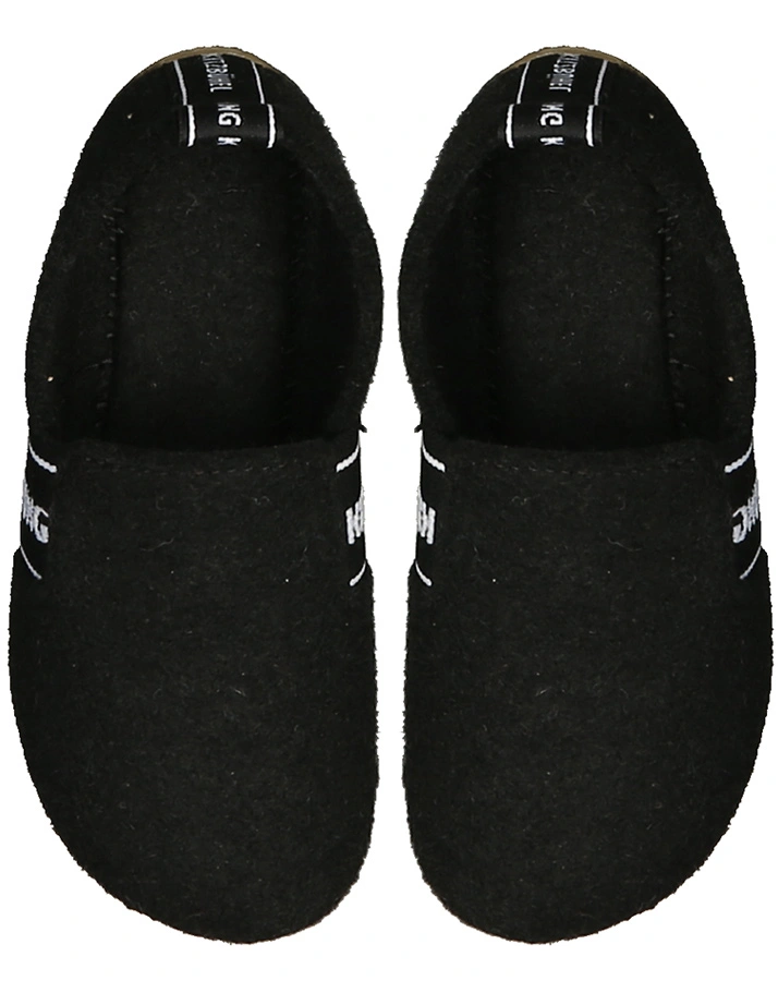 Schlupfhausschuhe T-MODELL – LK in schwarz