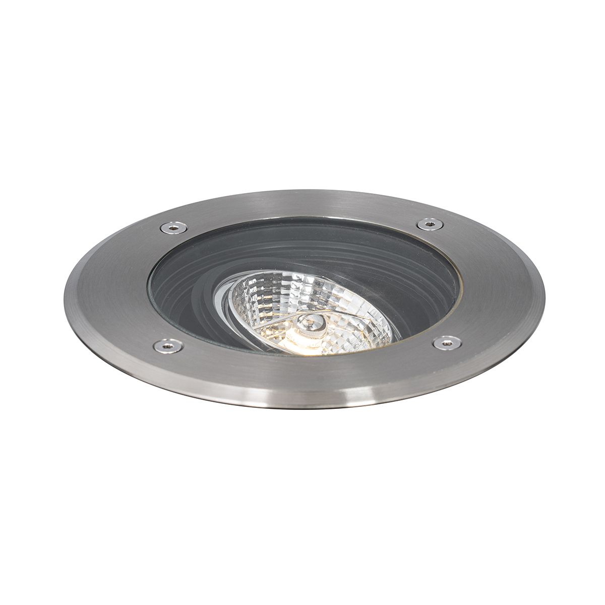 Set van 6 moderne buiten grondspots staal AR70 verstelbaar IP65 - Delux