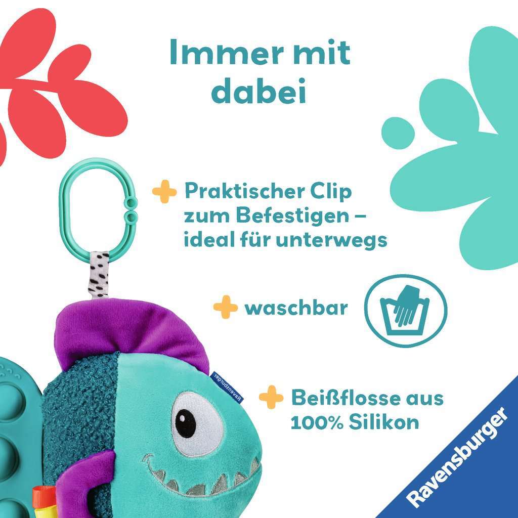 Ravensburger Spiel Play+ Pop-it Piranha (blau)