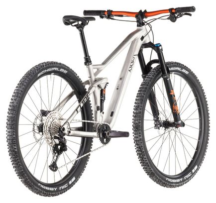 VTT Tout-Suspendu Cube Stereo One22 Race Shimano Deore/Deore XT 12V 27.5'' Argent Raw Metal 2025