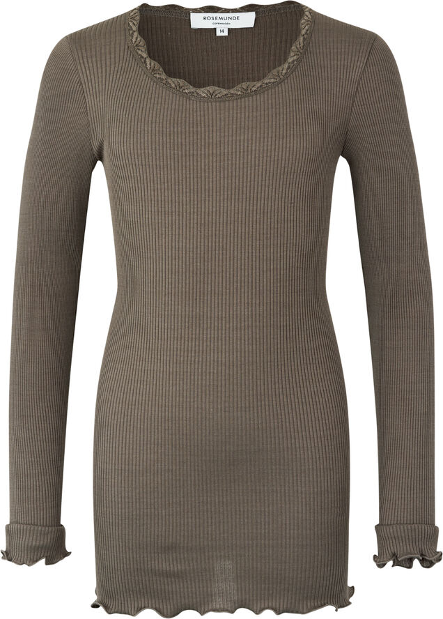 Rosemunde Silk t-shirt w/ lace Falcon