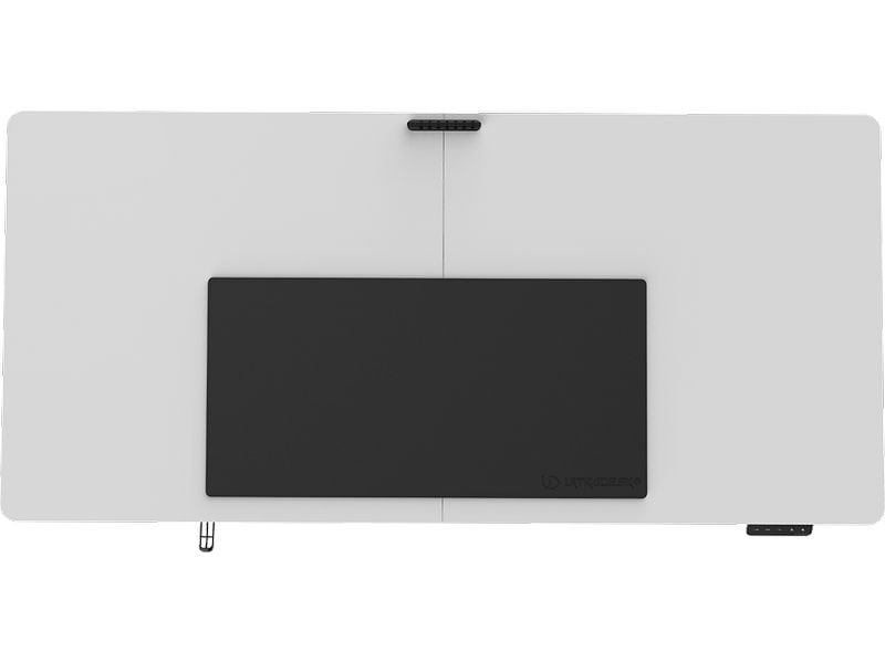 Ultradesk Gaming Tisch Uplift Schwarz/Weiss Robuster Gaming-Tisch mit elektrischer und stufenloser Höhenverstellung