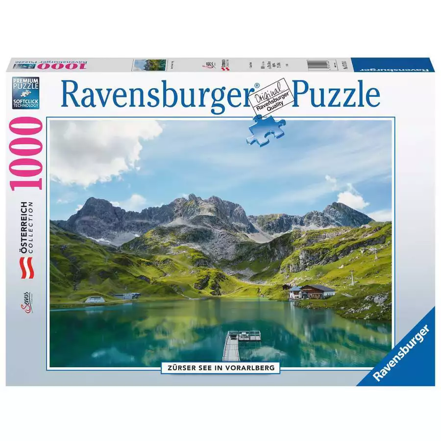 Ravensburger Zürser See in Vorarlberg bunt