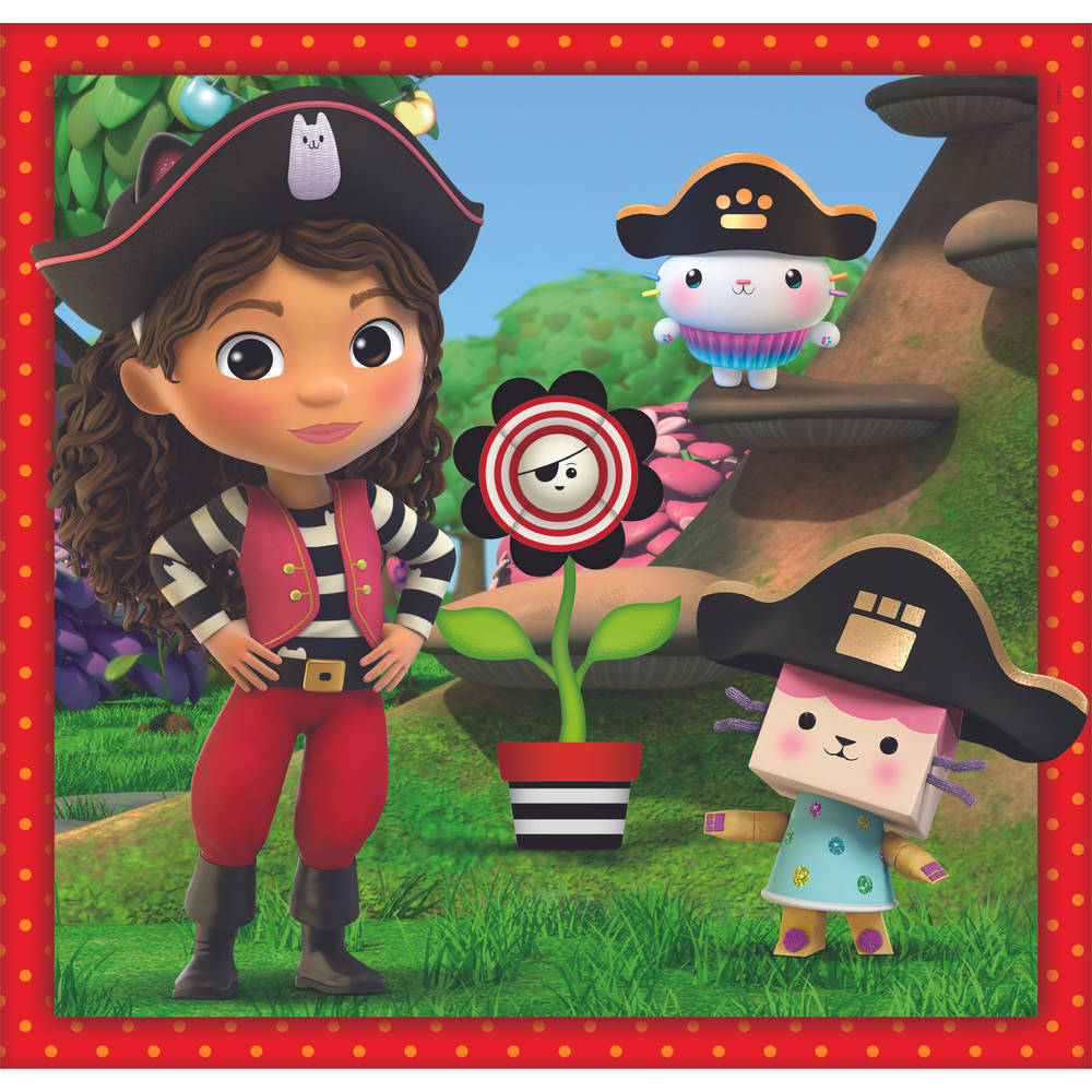 Clementoni Gabby’s Poppenhuis vrienden puzzelset - 3 x 48 stukjes